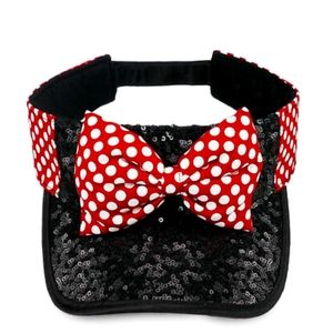 Disney Parks Minnie Mouse Fabowlous Visor Hat New
